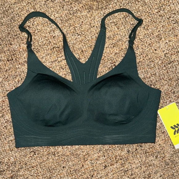 All in Motion Deep Green Sports Bra - Picture 1 of 2